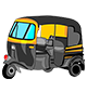 Image of a Auto Rickshaw Advertising