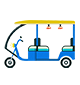 Image of E-Rickshaw Advertising