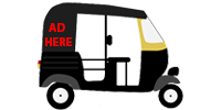 Image of a Auto Rickshaw Advertising